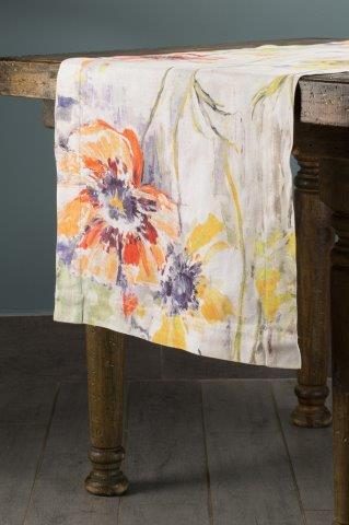 Specialty Garden Floral table runner